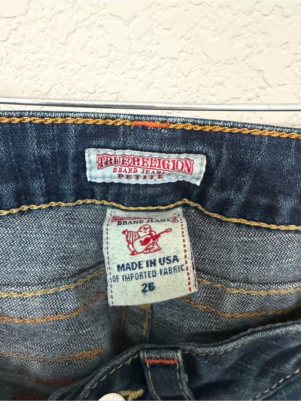 True Religion World Tour Bootcut Jeans Size 26 Made in USA - Picture 7 of 9